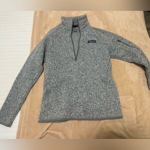 Patagonia Heathered Gray Fleece Pullover